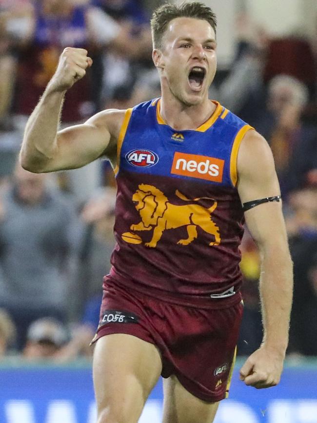 Lincoln McCarthy has become the Lions’ igniter up forward. Picture: AAP