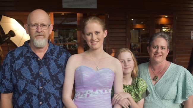 James King, Elizabeth King, Victoria King and Belinda King at Runcorn State High School 2023 formal. Photos: Georgie Walker.