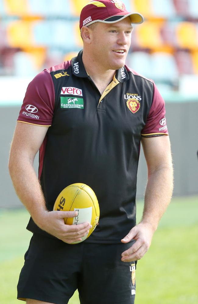 News Photo : Justin Leppitsch of the Brisbane Bears looks on