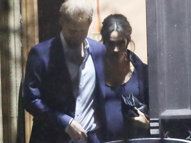 The Duke &amp; Duchess of Sussex attend The Henry van Straubenzee Memorial Funds Christmas carol service at St Luke's Church in London. Picture: Mega