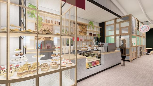 An artist impression of the interior of Poh Ling Yeow's Jamface store to open in the Adelaide Airport expansion.