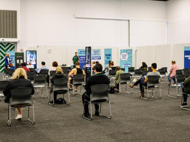 The COVID-19 Vaccination Hub in Wayville in Adelaide. Picture: Morgan Sette