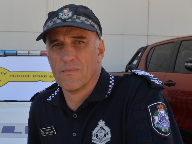 Mackay Police crime prevention coordinator Sergeant Nigel Dalton wants to raise awareness of driver safety for Fatality Free Friday on May 29. Photo: Zizi Averill