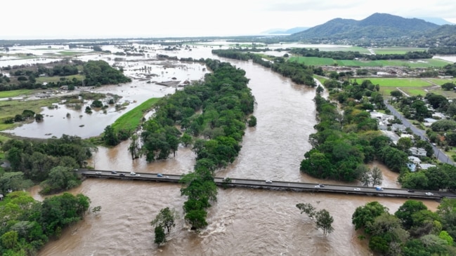 Cairns floods before and after extended