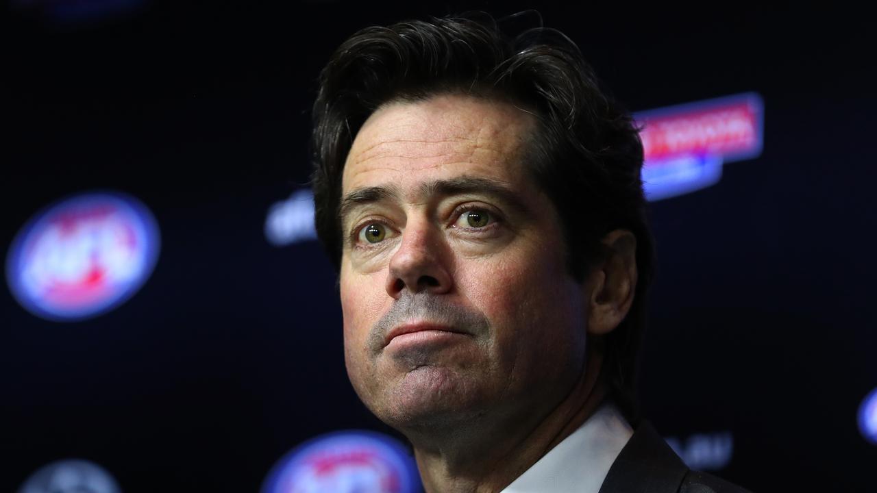 AFL CEO Gillon McLachlan has revealed when a call will be made on the season. Photo: Robert Cianflone/Getty Images.