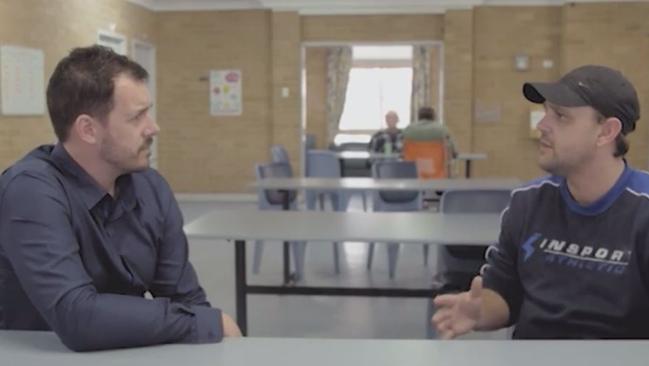 Mental Health worker Ash Baker and Aaron have worked together for a decade. Picture: ABC