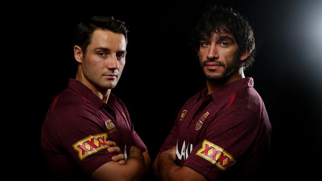 Cooper Cronk and Johnathan Thurston have both become legends of the game. Picture: Peter Wallis