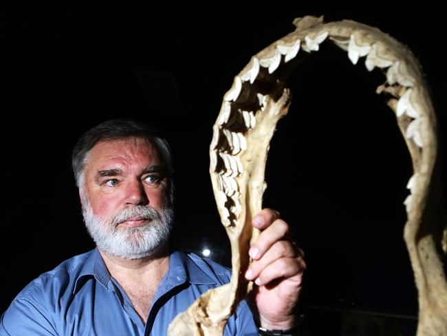 Retired marine biologist John West started the Australian Shark Attack File at Taronga Zoo.