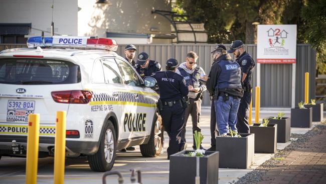 Police and MFS at the scene of an explosion in a unit on Anzac Highway, Camden Park. Picture:  AAP/MIKE BURTON