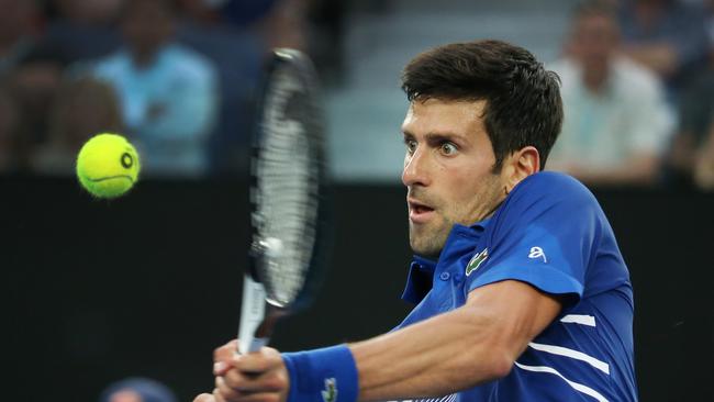 Serbian Novak Djokovic has been supported by federal MP John Alexander. Picture: David Caird