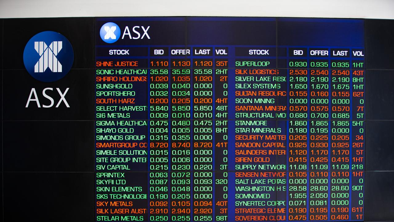 Australian stock market deals live