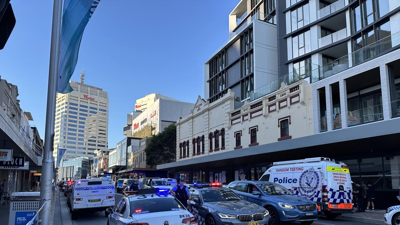 Incident at Bondi Junction Westfields. Reports of people stabbed and Police shooting an offender. Picture Max Mason Hubers