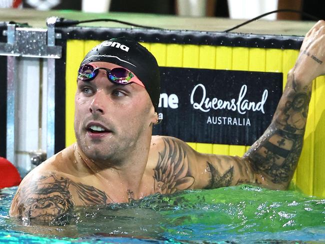 Kyle Chalmers has launched his 100m freestyle campaign at day four of trials. Picture: DAVID GRAY / AFP