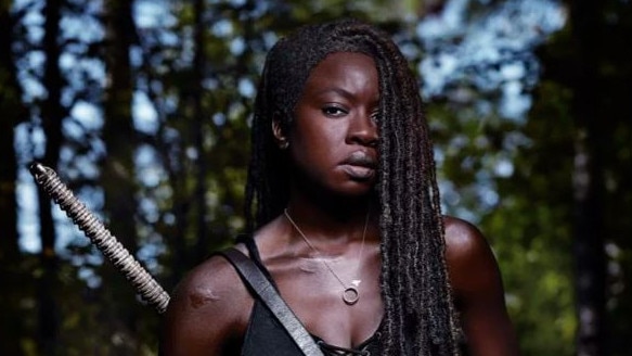 Final appearance ... Danai Gurira in The Walking Dead.