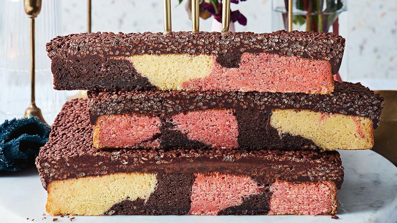 Childhood favourites – chocolate crackles and marble cake.