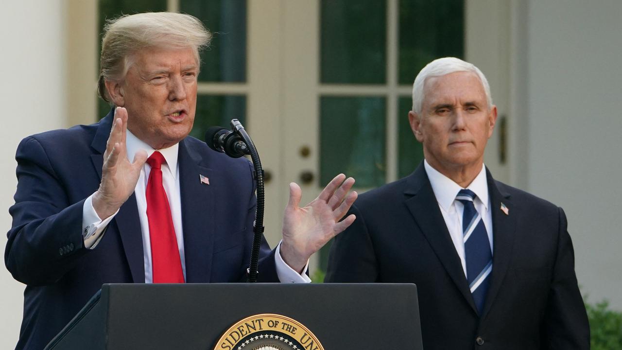 Mike Pence says Trump ‘wrong’ about ‘un-American’ idea to overturn election. Picture: Mandel Ngan/AFP