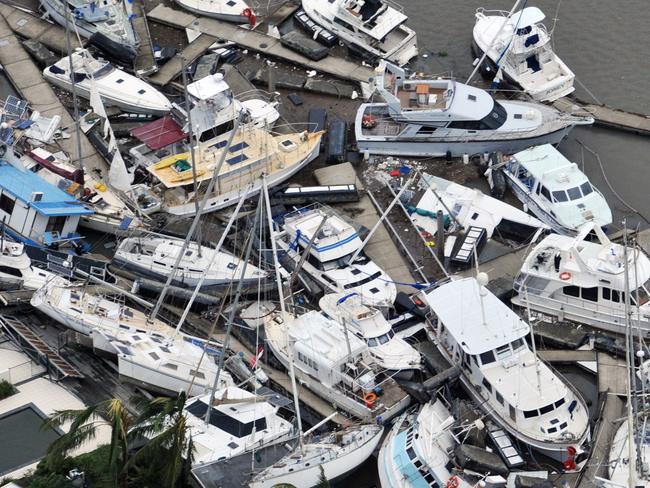 Cyclone Yasi created devastation in Port Hinchinbrook in 2011. Picture: Evan Morgan