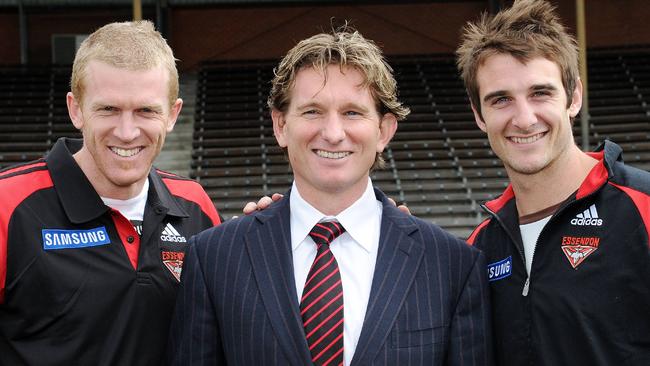 In happier times, Fletcher, Hird and Watson when Hird is appointed in 2010.