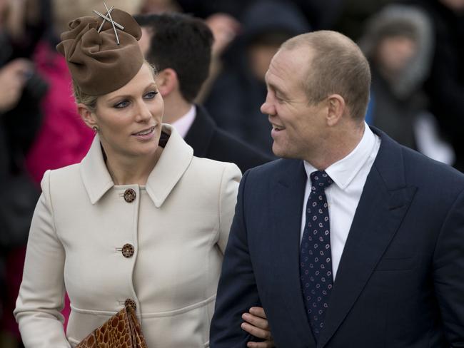 Zara and Mike Tindall are set to become parents again. Picture: AP