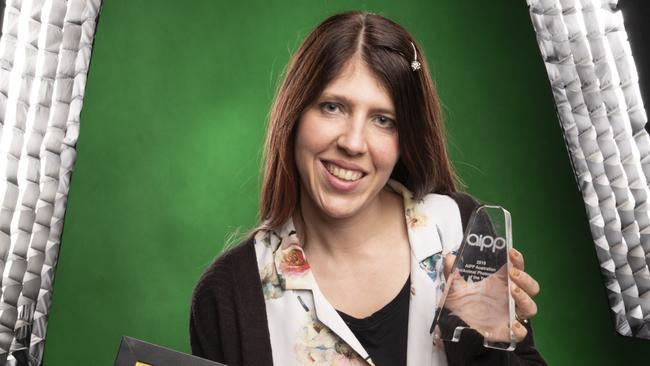 Karen Alsop with her Australian Pet Photographer of the Year gong from the Australian Professional Photography Awards.