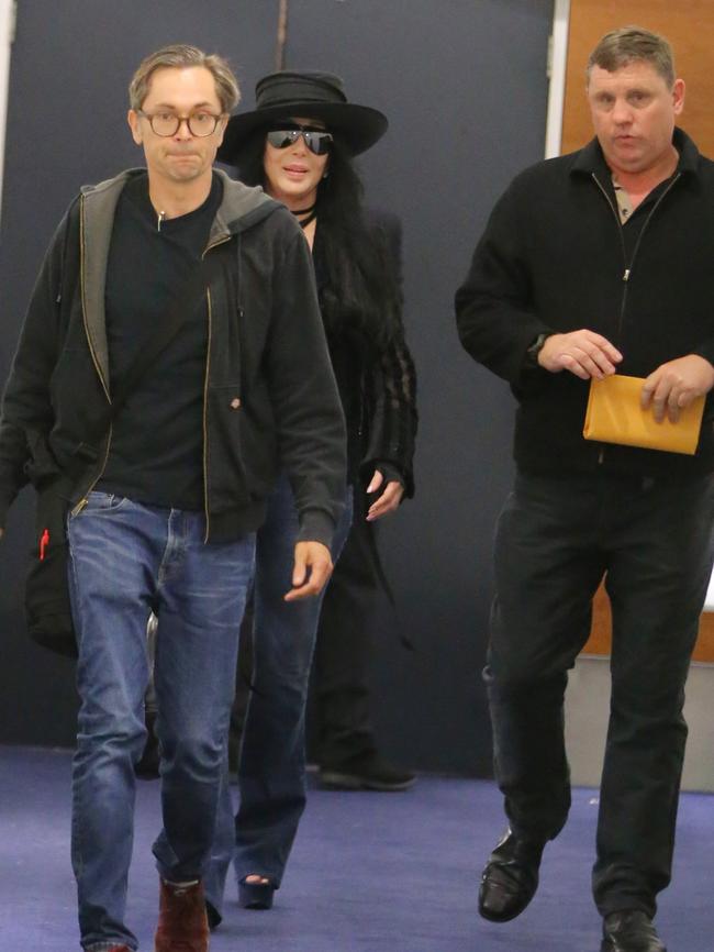 Cher arrives in town. Picture: John Grainger