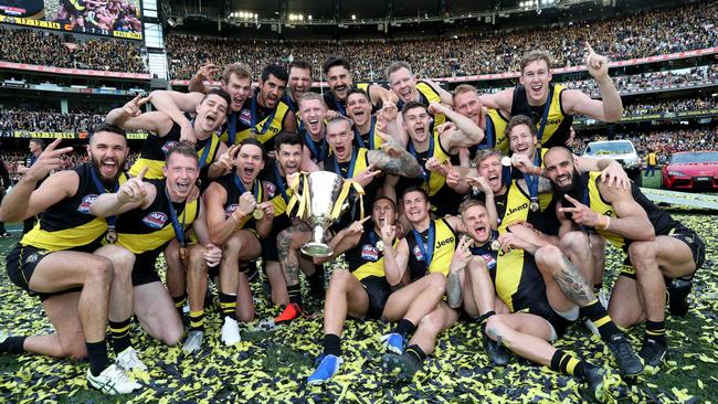 Your 2019 AFL Premiers: the Richmond Tigers. Picture: Michael Klein.