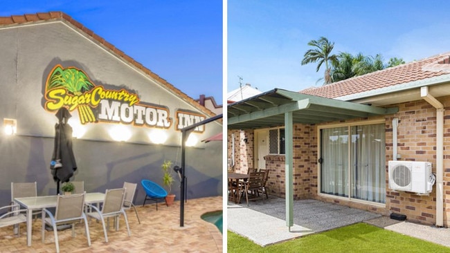 Buddy Boy Kitchen has already opened at the Stirling Motel (right) in Rockhampton with the next set to open at the Sugar Country Motor Inn (left) in Bundaberg.