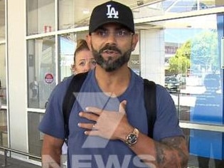 Virat Kohli at Melbourne Airport