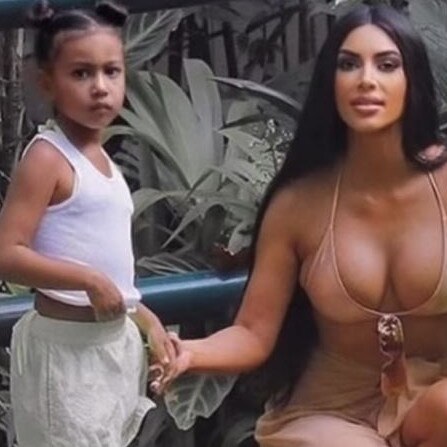 Fans are furious over claims Kim edited North’s stomach. Picture: Splash