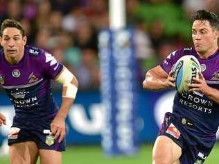 Former teammates Billy Slater and Cooper Cronk have dominated headlines this week, and not for the reasons we would like. Picture: JULIAN SMITH