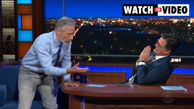 Jon Stewart’s coronavirus talk show rant (The Late Show with Stephen Colbert)