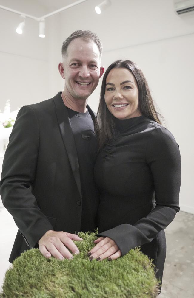 Competitor Ben Walker with Adriana Lembo at the Mort and Co Lawn of Fame award night at The Lighthouse Toowoomba on January 31, 2025.