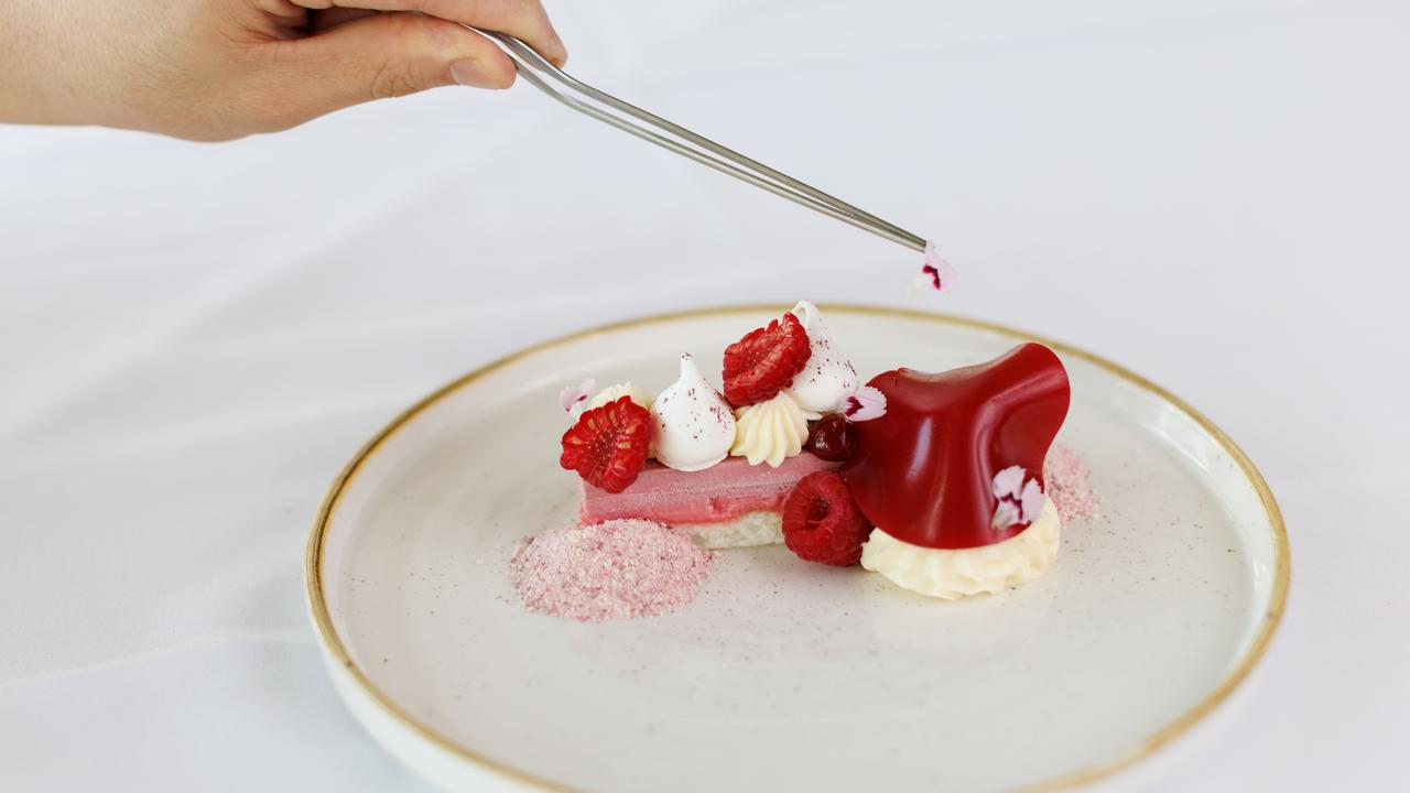 The Raspberry Framboise features on Mindil Beach Casino Resort's new catering menu. Picture: Supplied