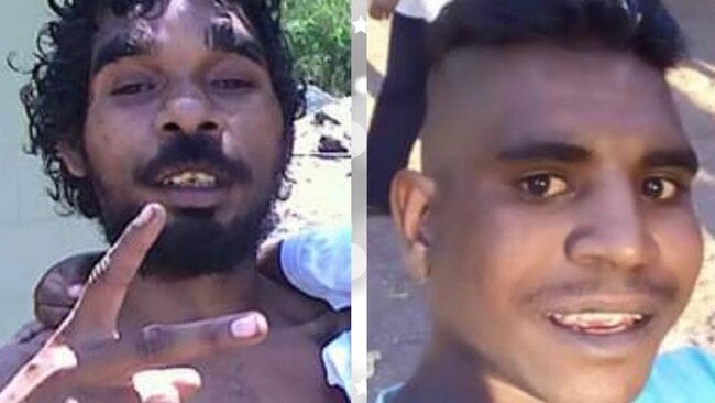 Troy Mathieson, 25, and Hughie Morton, 20, missing in Townsville's floodwaters. Picture: Supplied