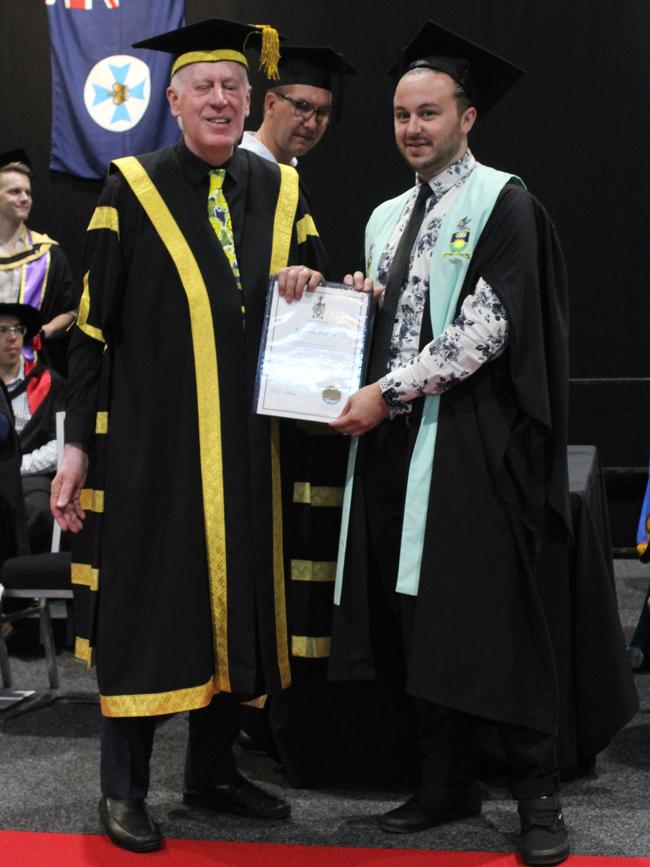 Ashley Anderson graduated with a Bachelor of Nursing at the CQUniversity graduation ceremony in Bundaberg on December 14, 2023.