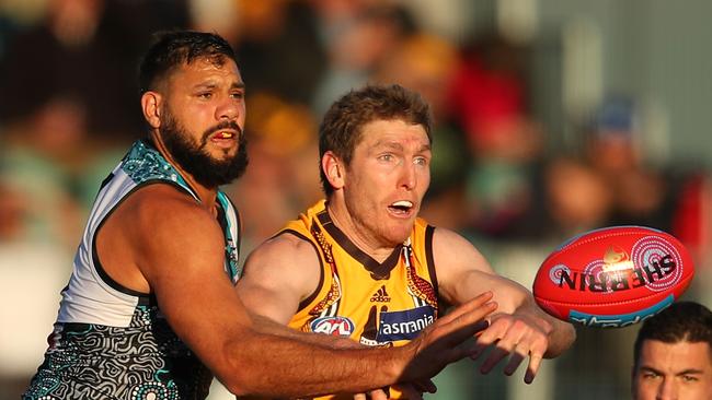 Paddy Ryder was a standout for the Power on Saturday. Picture: Getty Images