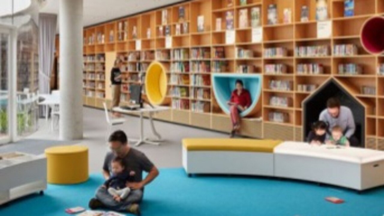 Concept designs for the new Fraser Coast Council library in Hervey Bay.