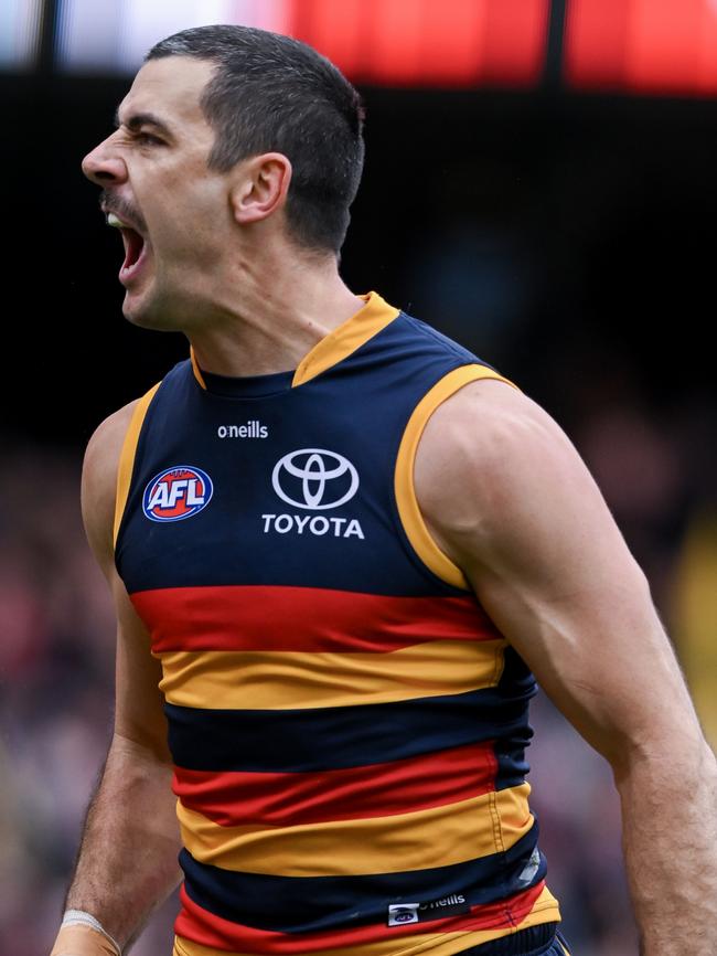 Taylor Walker kickstarted Adelaide’s early blitz. Picture: Mark Brake/Getty Images