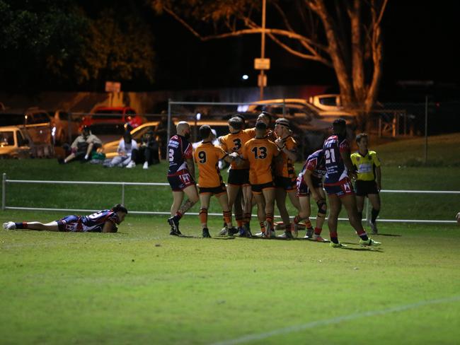 Israel Folau makes his Rugby League Gold Coast debut for Southport Tigers against defending champions Runaway Bay at Owen Park, Southport. Pic Mike Batterham