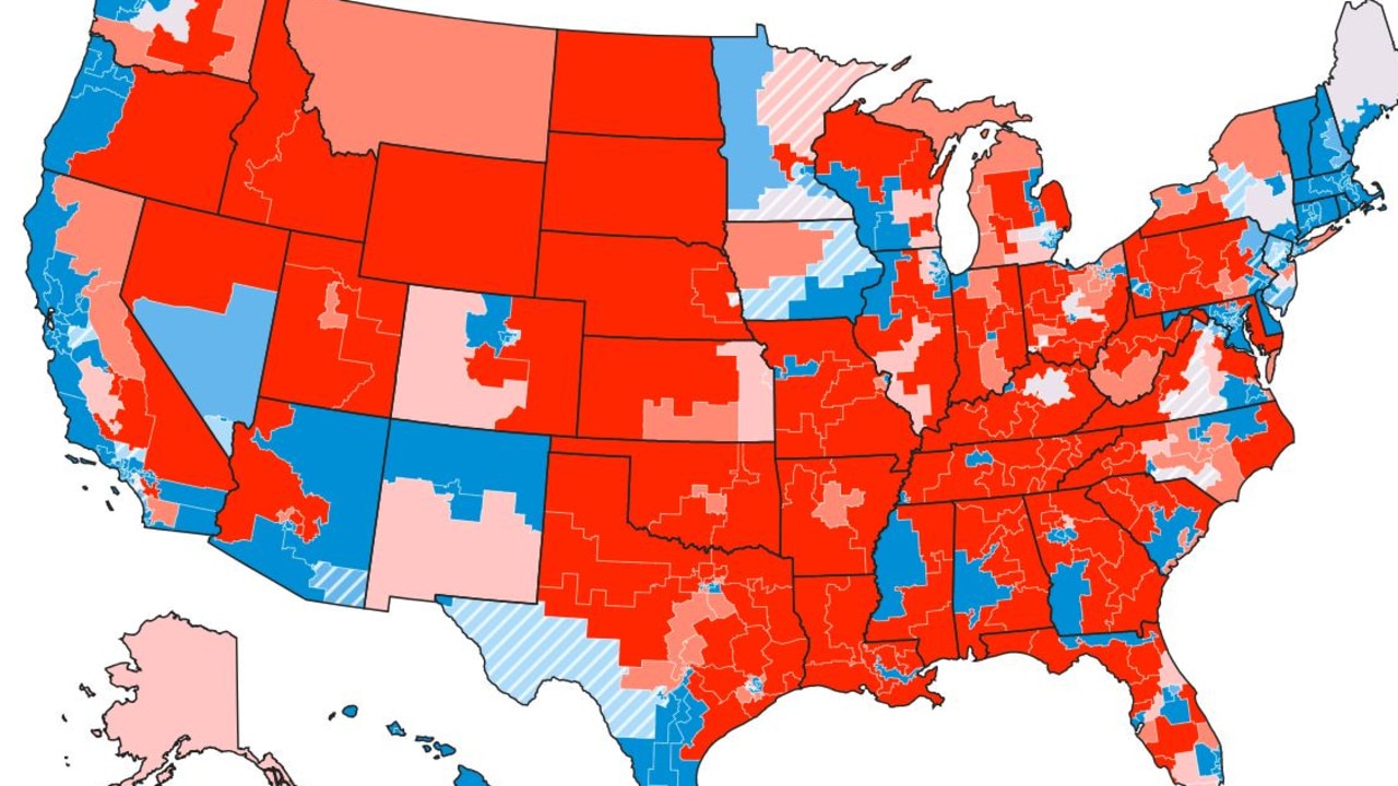 FiveThirtyEight's map of Congressional seats. They’re all up for grabs. Pic: FiveThirtyEight