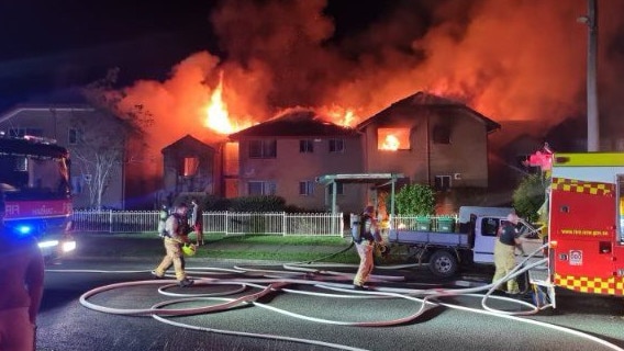 Firefighters battled the blaze for three hours. Picture: FRNSW