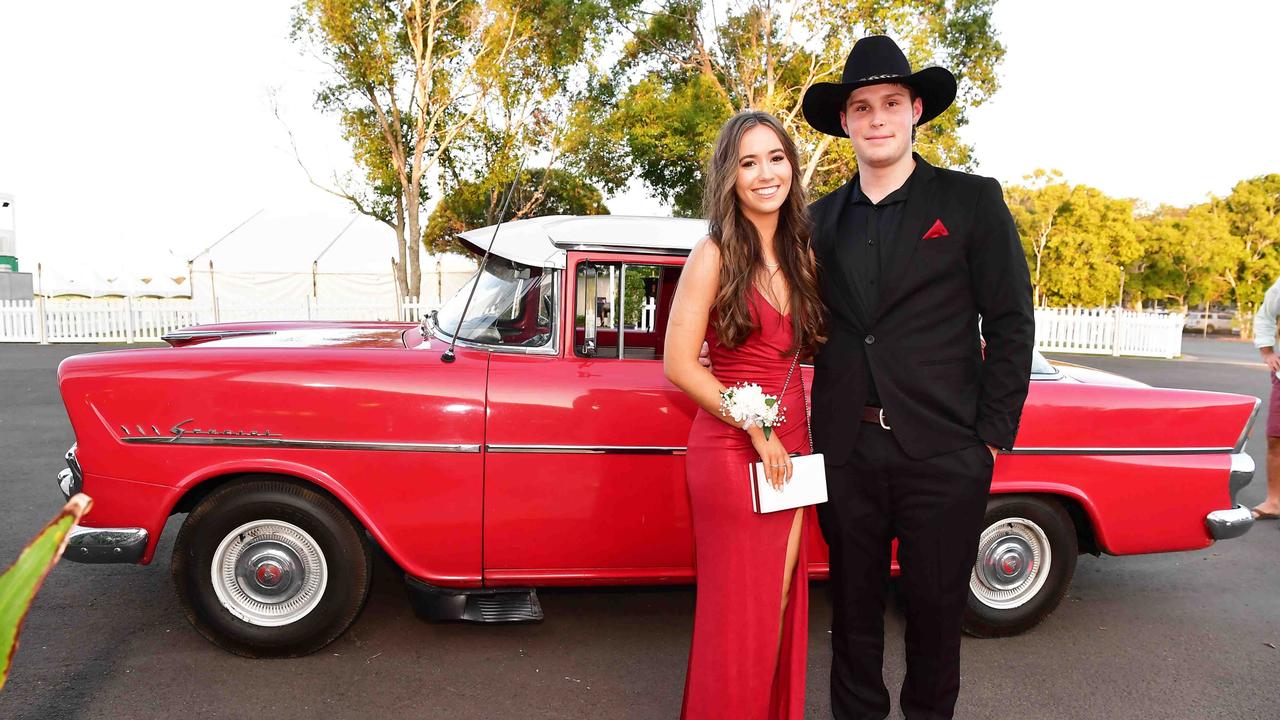 Katelyn Perrow and Quinn Veale at year 12 formal, Unity College. Picture: Patrick Woods.