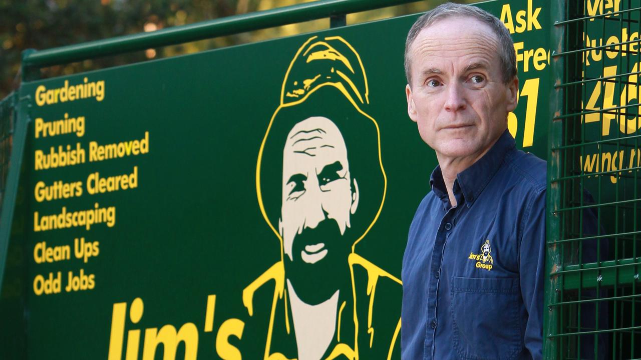 Jim Penman, founder of Jim's Mowing, has defended the business model. Picture: Supplied