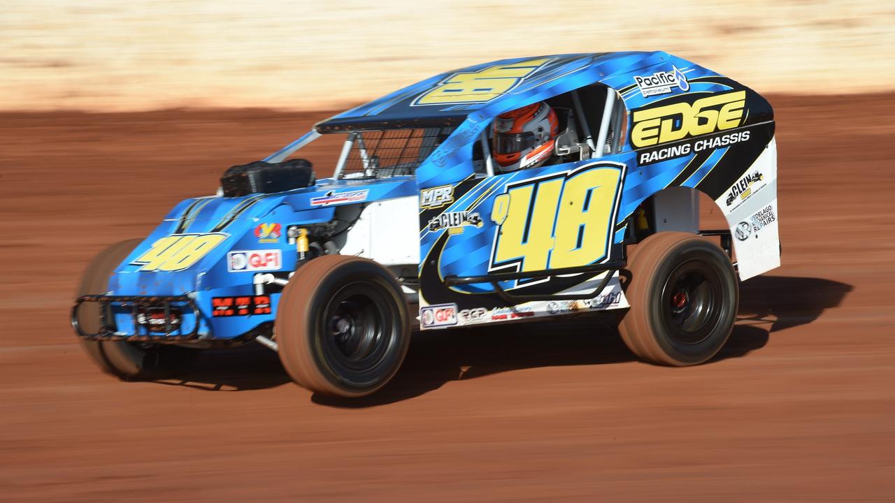 Toowoomba Mod Lite driver Nathan Politch will be out to continue his good start to the racing season tonight at Toowoomba Speedway. Picture: Cody Fox