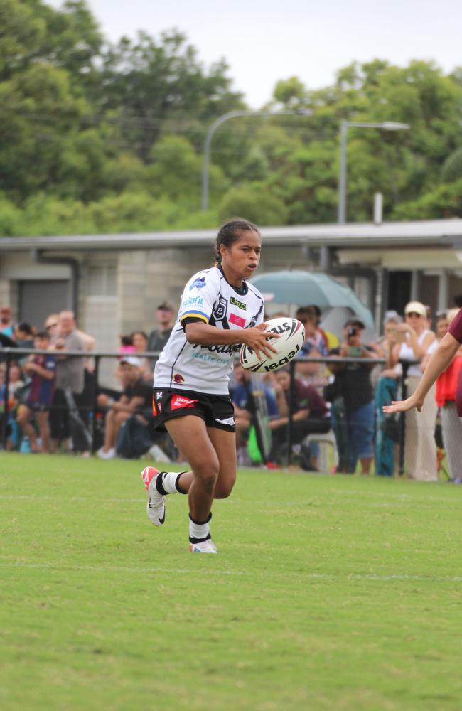 Janique Mili. Harvey Norman under-17s rugby league action between the Burleigh Bears and Souths Logan Magpies. Saturday, February 10, 2024.