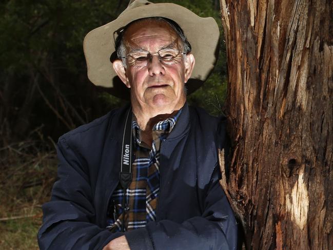 . TasWeekend cover story on thylacine author and "hunter" Col Bailey, who is convinced the Tassie tiger is not extinct because he believes he has had two sightings over the years, picture;KIM EISZELE