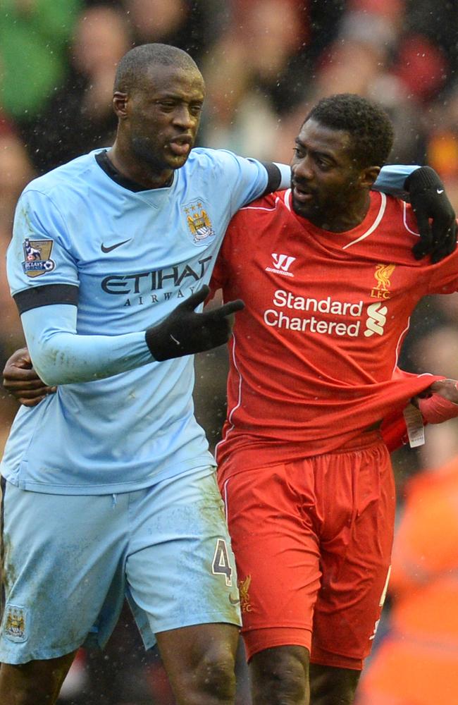 Yaya Toure (L) and Kolo Toure (R).