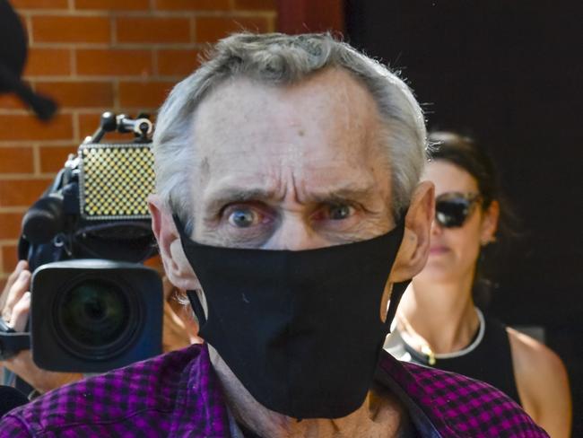 Thursday January 5 2023William Trotter is seen leaving Port Adelaide courts. Charged with the 1988 sexual assault of a jogger following a cold case DNA match.Pic Roy VanDerVegt