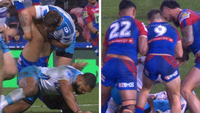 Jarrod Wallace sent off for lifting tackle