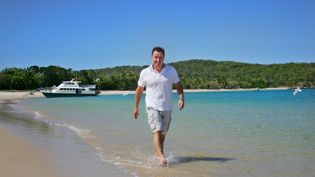 Tower Holdings’ chief, Terry Agnew, on Great Keppel Island.